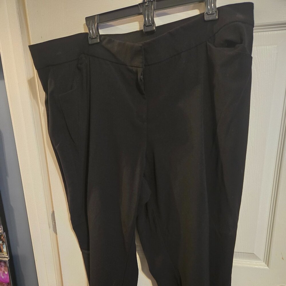 Croft & Barrow Women's Black stretch trousers 22WS